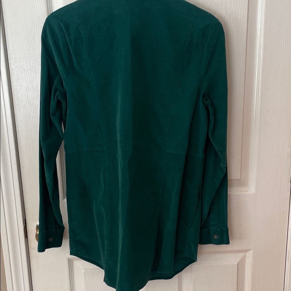 J.Jill NWT Corduroy Top/Jacket in green - Picture 10 of 14